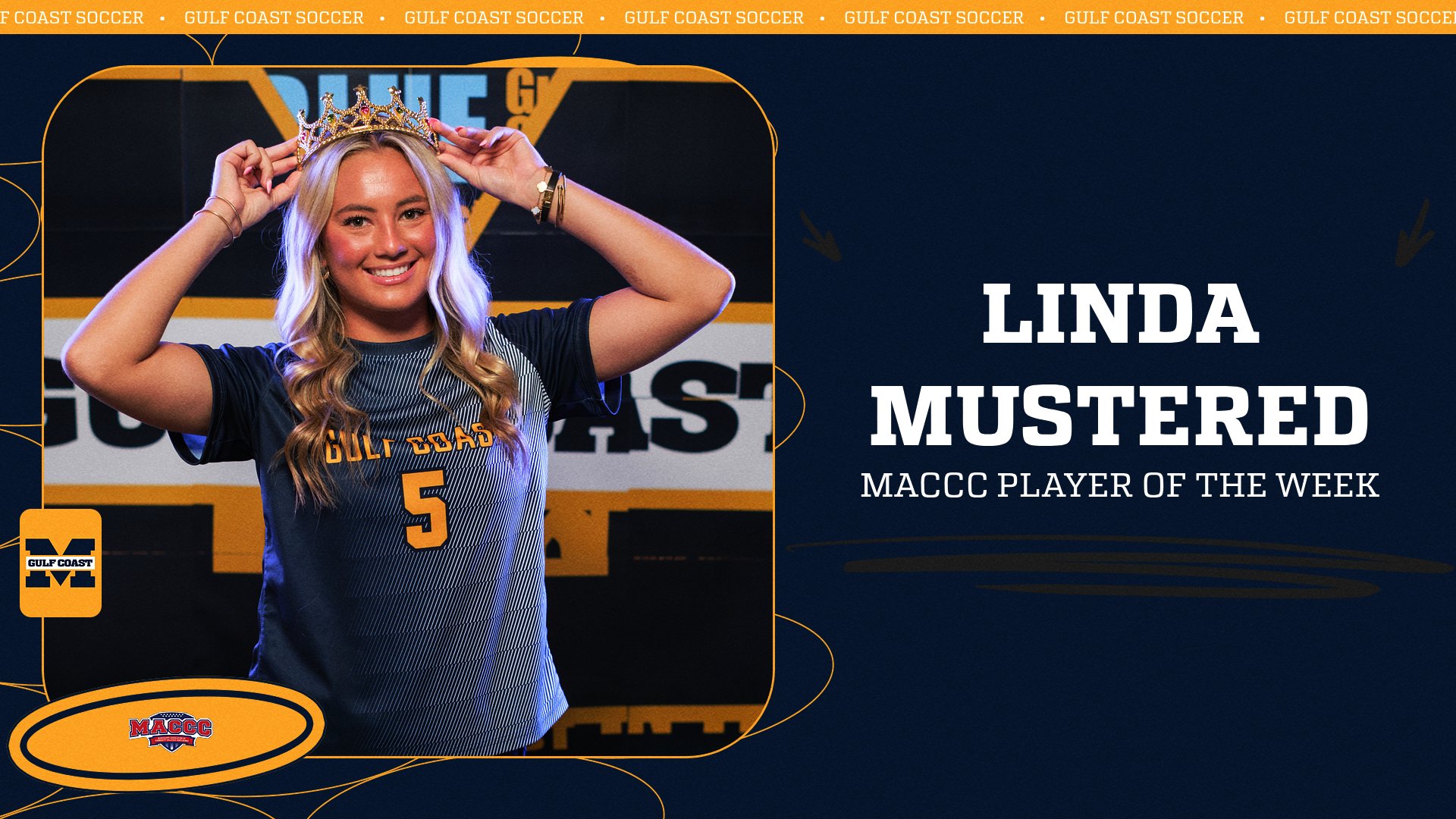 Mustered wins MACCC Player of the Week